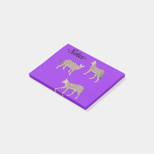 Serval katten post-it® notes (Schuin)