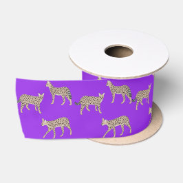 Serval katten satijnen lint