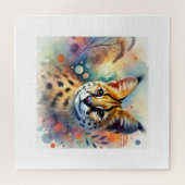 Serval Majesty 020924AREF115 - Watercolor Legpuzzel (Horizontaal)