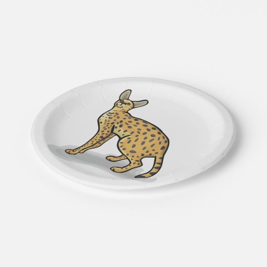 Serval Papieren Bordje (Gekanteld)