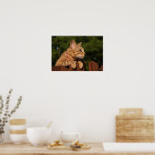 Serval Savannah Kitten USA Canvas Print (Keuken)