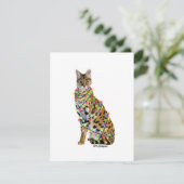 Serval - vakantiepas feestdagenkaart (Staand voorkant)