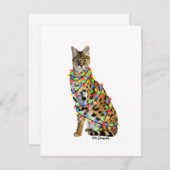 Serval - vakantiepas feestdagenkaart (Voorkant / Achterkant)