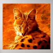 *Serval* Wild Spirit Cat Poster Afdrukken (Voorkant)