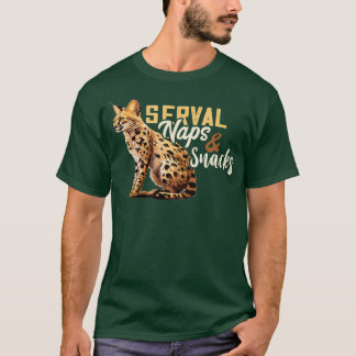 Servale kranen en snacks met wild kattenvoer - Afr T-shirt