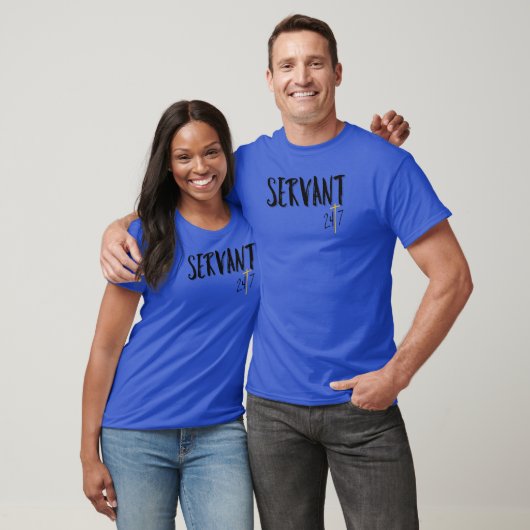 Servant 24/7 Christelijk geloof T-shirt (Unisex)