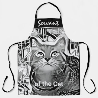 Servant voor de Kat past het All-Over Apron van de Schort