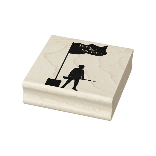 Serve and Protect Soldier Rubberstempel (Stempel)