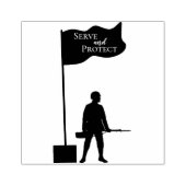 Serve and Protect Soldier Rubberstempel (Afrduk)