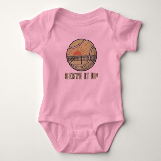 Serve It Up Retro Tennis Romper (Voorkant)