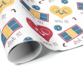 Serve it, win it, dink het - pickleball wrapper cadeaupapier (Rol Hoek)