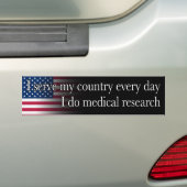 Serve - Medical Research Bumpersticker (Op auto)