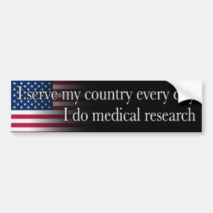 Serve - Medical Research Bumpersticker
