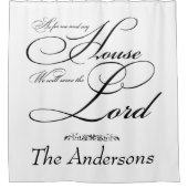 Serve the Lord gepersonaliseerd Douchegordijn (Voorkant)