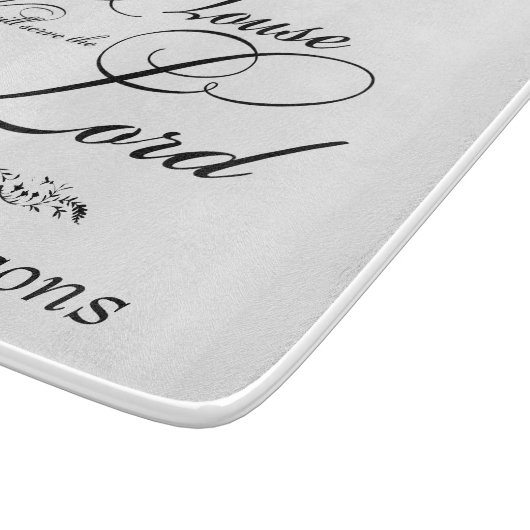 Serve the Lord gepersonaliseerd Snijplank (Hoek)