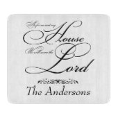 Serve the Lord gepersonaliseerd Snijplank (Voorkant)