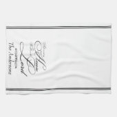 Serve the Lord gepersonaliseerd Theedoek (Horizontaal)
