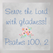 Serve the Lord met Gladness  Flowers
