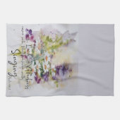 Serve the Lord with gladness floral Theedoek (Horizontaal)