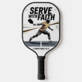 Serve With Faith Christian Pickleball Paddle (Voorkant)
