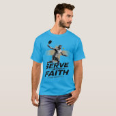 Serve With Faith Christian Pickleball T-Shirt (Voorkant volledig)