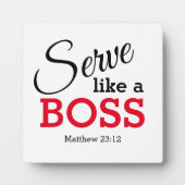 SERVE ZOALS EEN CHRISTELIJK BOSS FOTOPLAAT (Voorkant)