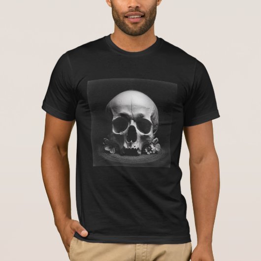 💀Served Cold — Baroque Skull Art T-Shirt (Voorkant)