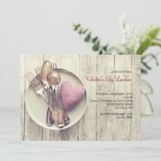 Served with Love Invitation Kaart (Staand voorkant)