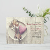 Served With Love Uitnodiging (Staand voorkant)