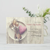 Served With Love Uitnodiging (Staand voorkant)