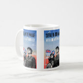 Serveer in de WAAF ~ Met de Mannen die vliegen Koffiemok (Voorkant links)