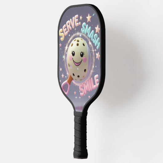 Serveer. Smash. Glimlach. – Schattigee Kawaii Pick Pickleball Paddle (Links)
