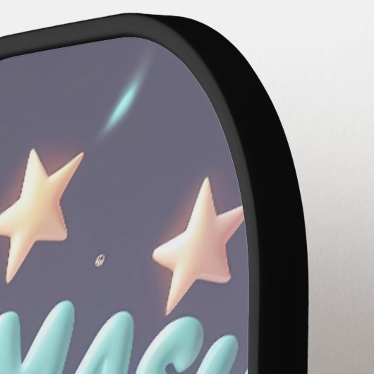 Serveer. Smash. Glimlach. – Schattigee Kawaii Pick Pickleball Paddle (Links Detail)