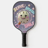 Serveer. Smash. Glimlach. – Schattigee Kawaii Pick Pickleball Paddle (Voorkant)