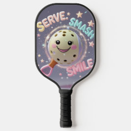 Serveer. Smash. Glimlach. – Schattigee Kawaii Pick Pickleball Paddle