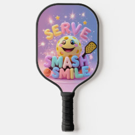 Serveer. Smash. Glimlach. – Schattigee Kawaii Pick Pickleball Paddle