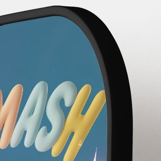 Serveer. Smash. Glimlach. – Schattigee Kawaii Pick Pickleball Paddle (Links Detail)