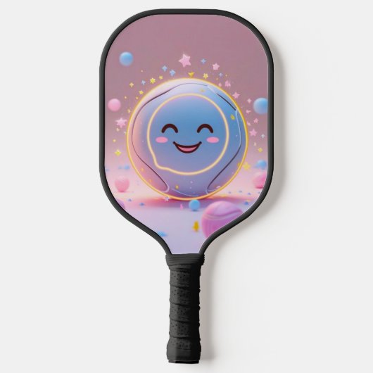 Serveer. Smash. Glimlach. – Schattigee Kawaii Pick Pickleball Paddle (Achterkant)