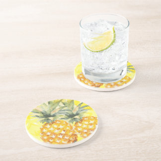 Serveer verfrissende Drinken | ananas tropisch fru Zandsteen Onderzetter