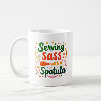 Serveersass met een Spatel Koffiemok