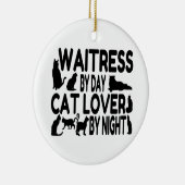 serveerster kattenliefhebber keramisch ornament (Rechts)