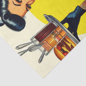 serveerster pin-up tissuepapier (Detail)