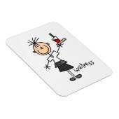Serveerster Stickfiguur Magneet (Rechterzijde)
