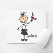 Serveerster Stickfiguur Muismat (Met muis)