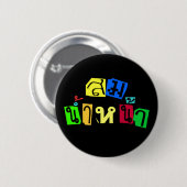 Serveert je goed! Som Nam Naa in Thai Language = Ronde Button 5,7 Cm (Voorkant /achterkant)