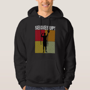 Serveert Power Spike Volleyball op Hoodie