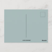  server met schotel van Thanksgiving Dinner Briefkaart (Achterkant)