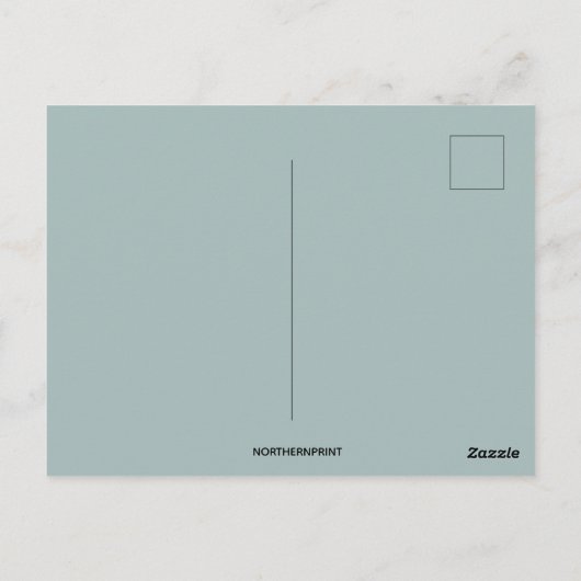  server met schotel van Thanksgiving Dinner Briefkaart (Achterkant)