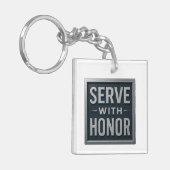 Serveren met Honor™ LDS-Sleutelhanger Sleutelhanger (Voorkant Links)