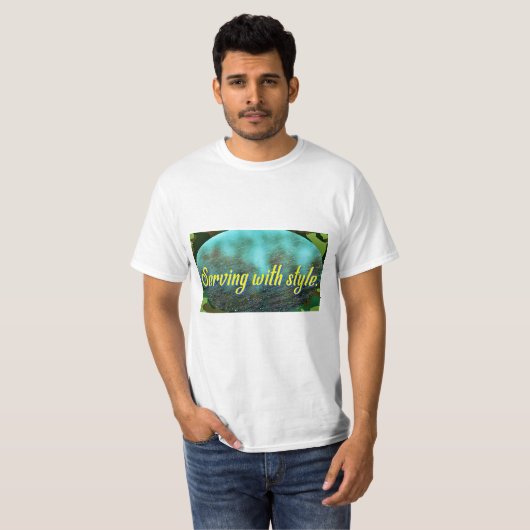 Serveren met stijl. t-shirt (Voorkant volledig)